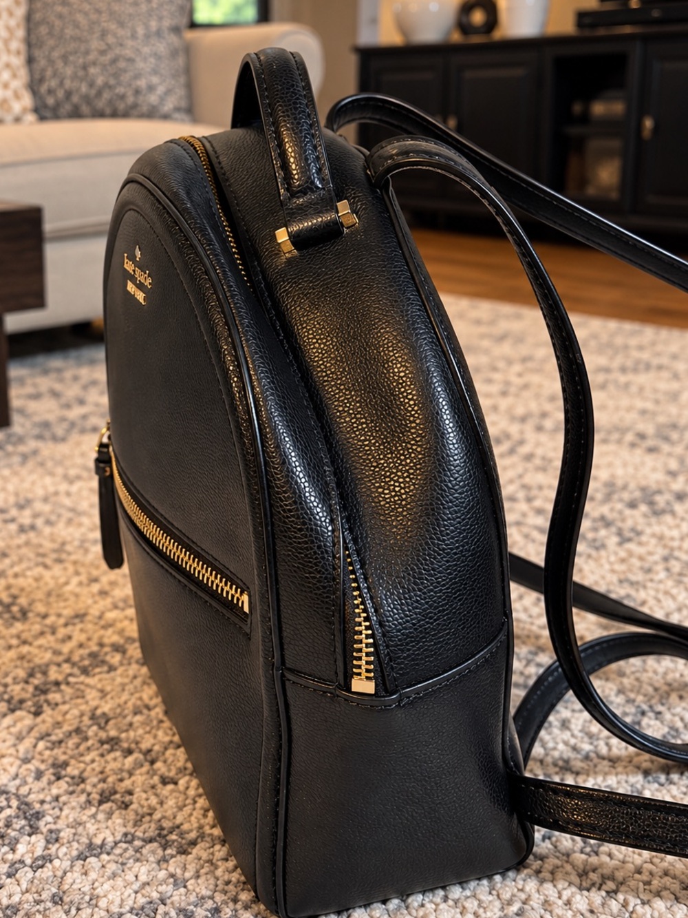Kate Spade black backpack New York Perry - Picture 2 of 5